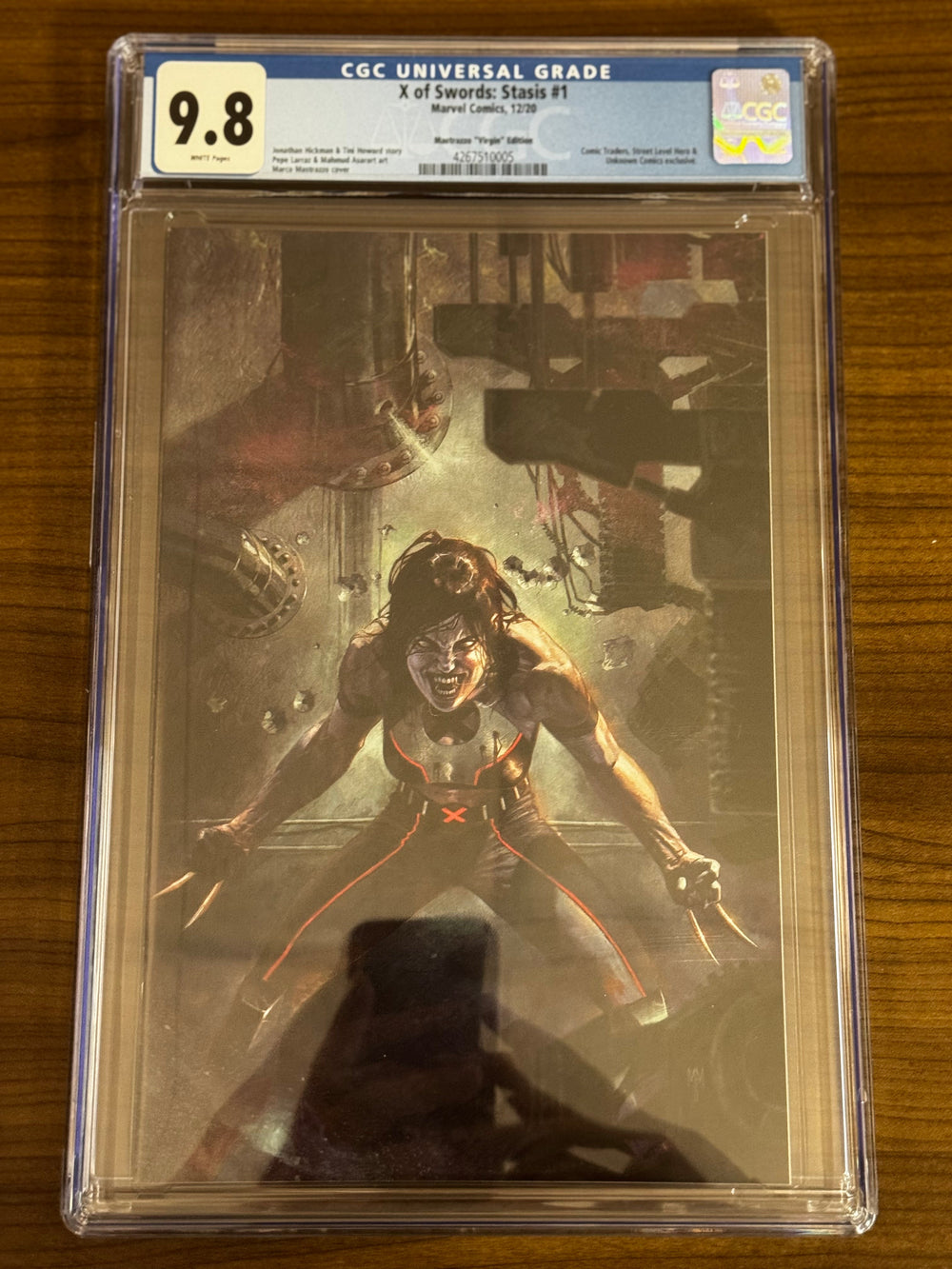 X OF SWORDS STASIS #1 MARCO MASTRAZZO UNKNOWN COMICS EXCLUSIVE VIRGIN VAR CGC 9.8 BLUE LABEL [IN STOCK]