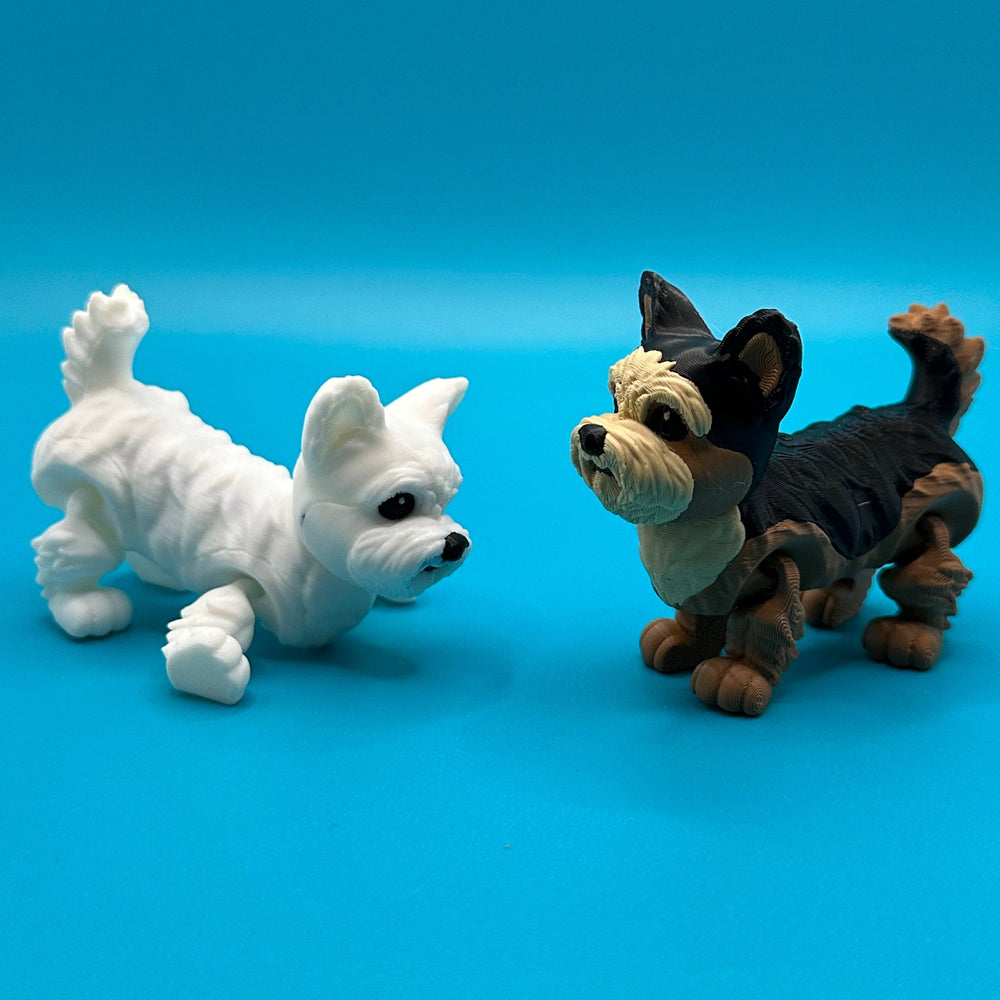 Articulating Yorkie/Maltese 3D Printed Dog | Printverse