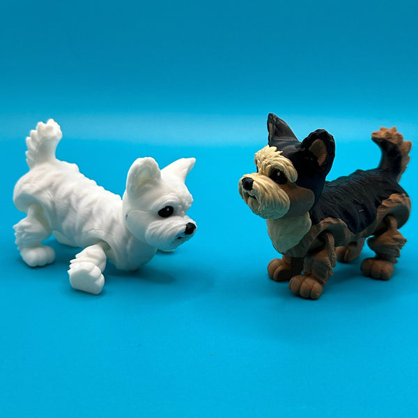 Articulating Yorkie/Maltese 3D Printed Dog | Printverse