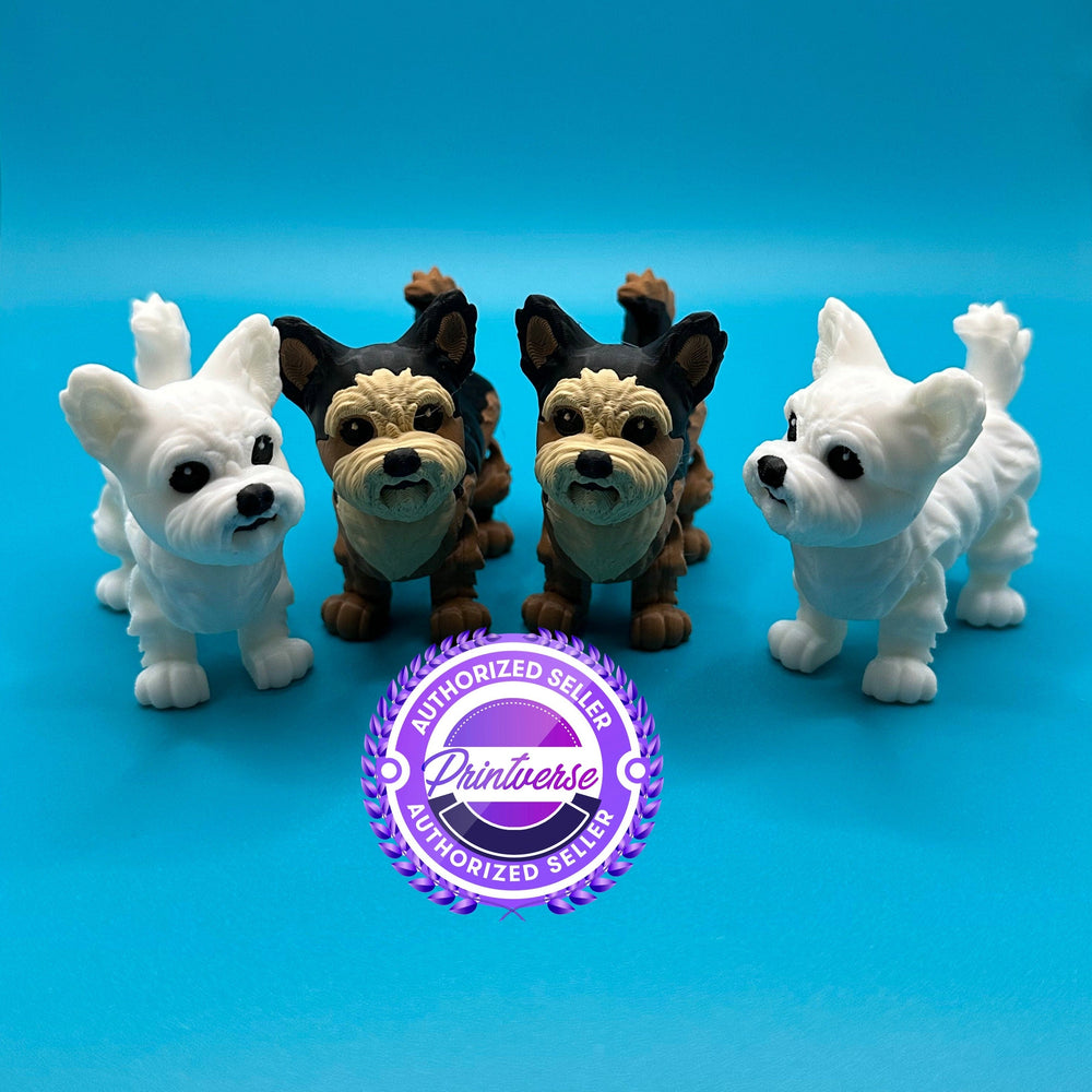 Articulating Yorkie/Maltese 3D Printed Dog | Printverse