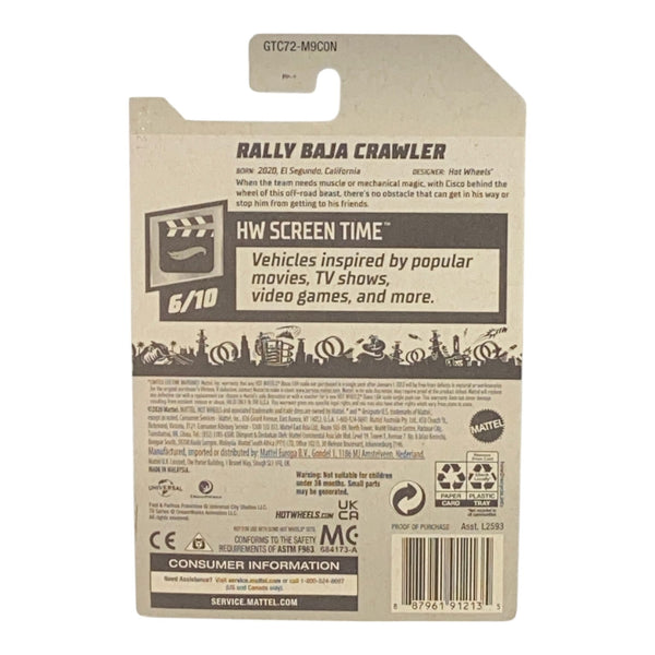 Hot Wheels Rally Baja Crawler - Green Screen Time Series 6/10 - Fast & Furious Spy Racers