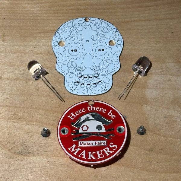 Maker Shed Sugar Skull LED Medallion Kit
