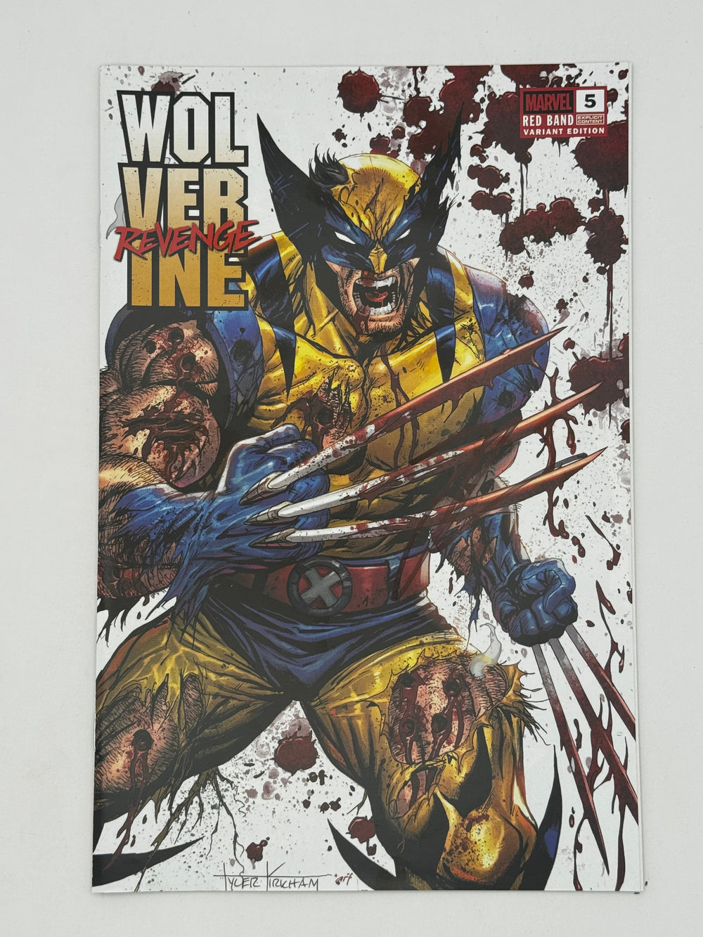 [Signed by Hickman] Wolverine: Revenge - Red Band #5 Unknown Comics Kirkham Convention Exclusive Var Explicit Content [INST]