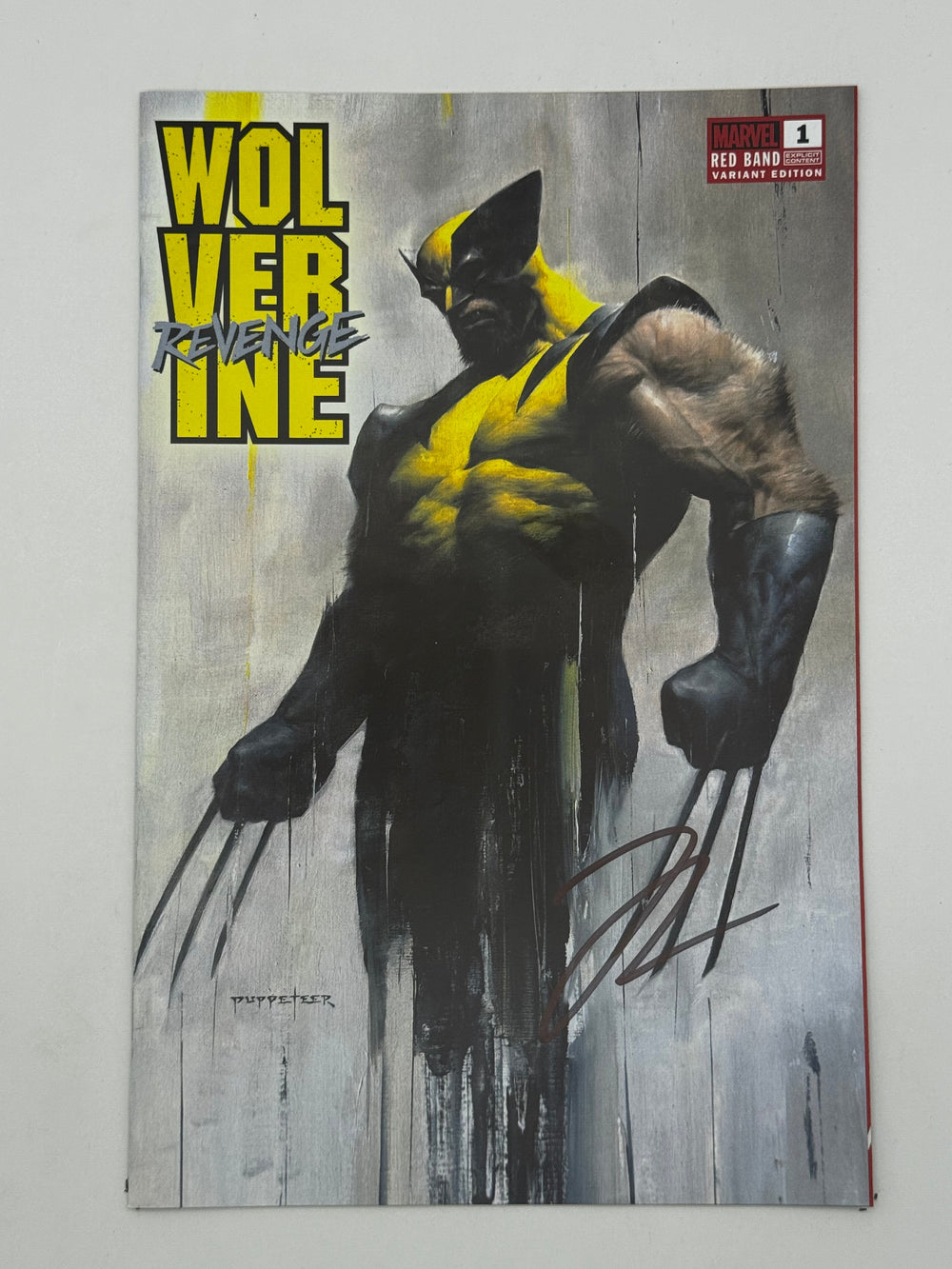 [Signed by Hickman] Wolverine: Revenge - Red Band #1 Unknown Comics Lee Exclusive Var Explicit Content [INST]