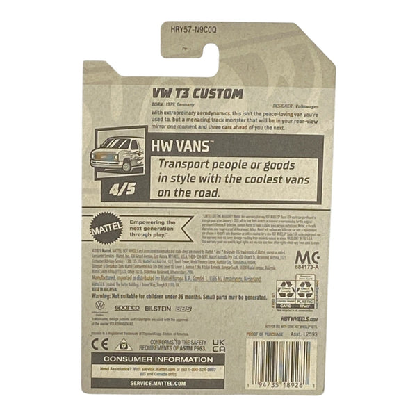 Hot Wheels VW T3 Custom - Vans Series 4/5