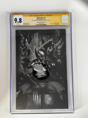 [Signed by Cal Dodd] Wolverine #1 CGC 9.8 Yellow Label Dell'Otto Exclusive NYCC B&W  Var