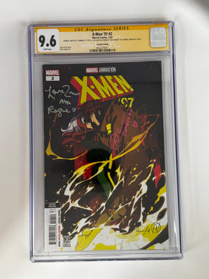 [DOUBLE SIGNED LENORE ZANN | AJ LOCASCIO] X-MEN '97 #2 CGC 9.6 Yellow Label 2nd PTG Steve Espin Var