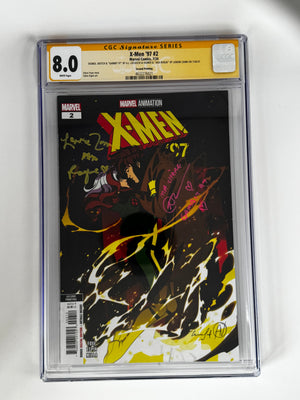 [DOUBLE SIGNED LENORE ZANN | AJ LOCASCIO] X-MEN '97 #2 CGC 8.0 Yellow Label 2nd PTG Steve Espin Var