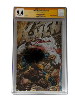 [TRIPLE SIGNED CGC YELLOW LABEL 4 PACK FOIL] X-Men 1991 #1 Facsimile Jim Lee | Claremont |  Williams Cover Var [Set #3]