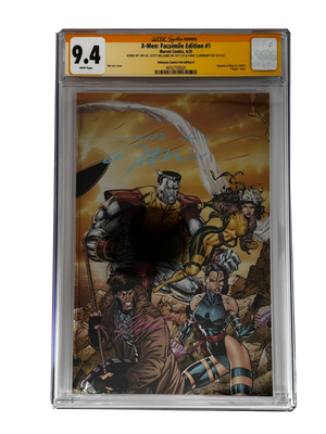 [TRIPLE SIGNED CGC YELLOW LABEL 4 PACK FOIL] X-Men 1991 #1 Facsimile Jim Lee | Claremont |  Williams Cover Var [Set #2]