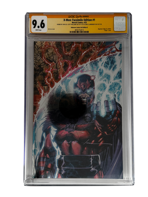 [TRIPLE SIGNED CGC YELLOW LABEL 4 PACK FOIL] X-Men 1991 #1 Facsimile Jim Lee | Claremont |  Williams Cover Var [Set #2]