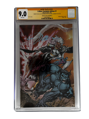 [TRIPLE SIGNED CGC YELLOW LABEL 4 PACK FOIL] X-Men 1991 #1 Facsimile Jim Lee | Claremont |  Williams Cover Var [Set #4]