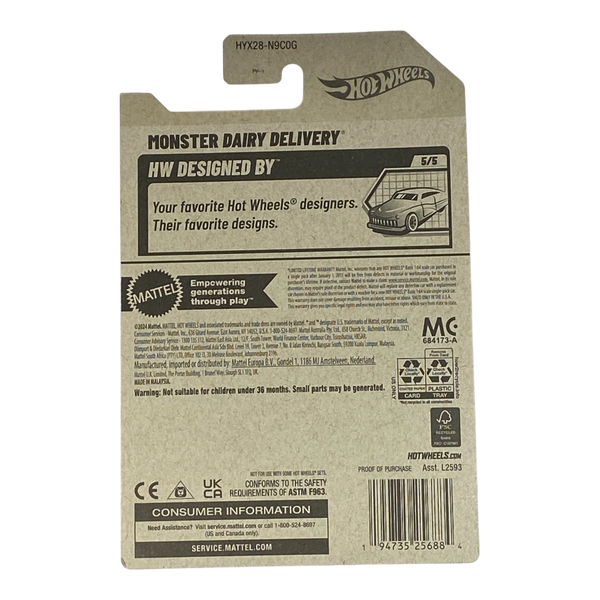 Hot Wheels Monster Dairy Delivery | Designed By Series 5/5