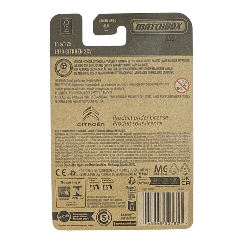 Matchbox 1970 Citroen 2CV - Matchbox 2025 Series 115/125