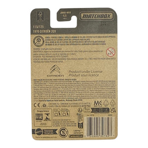 Matchbox 1970 Citroen 2CV - Matchbox 2025 Series 115/125