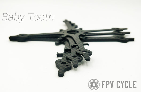 FPVCycle BabyTooth Frame (CHOOSE THICKNESS)