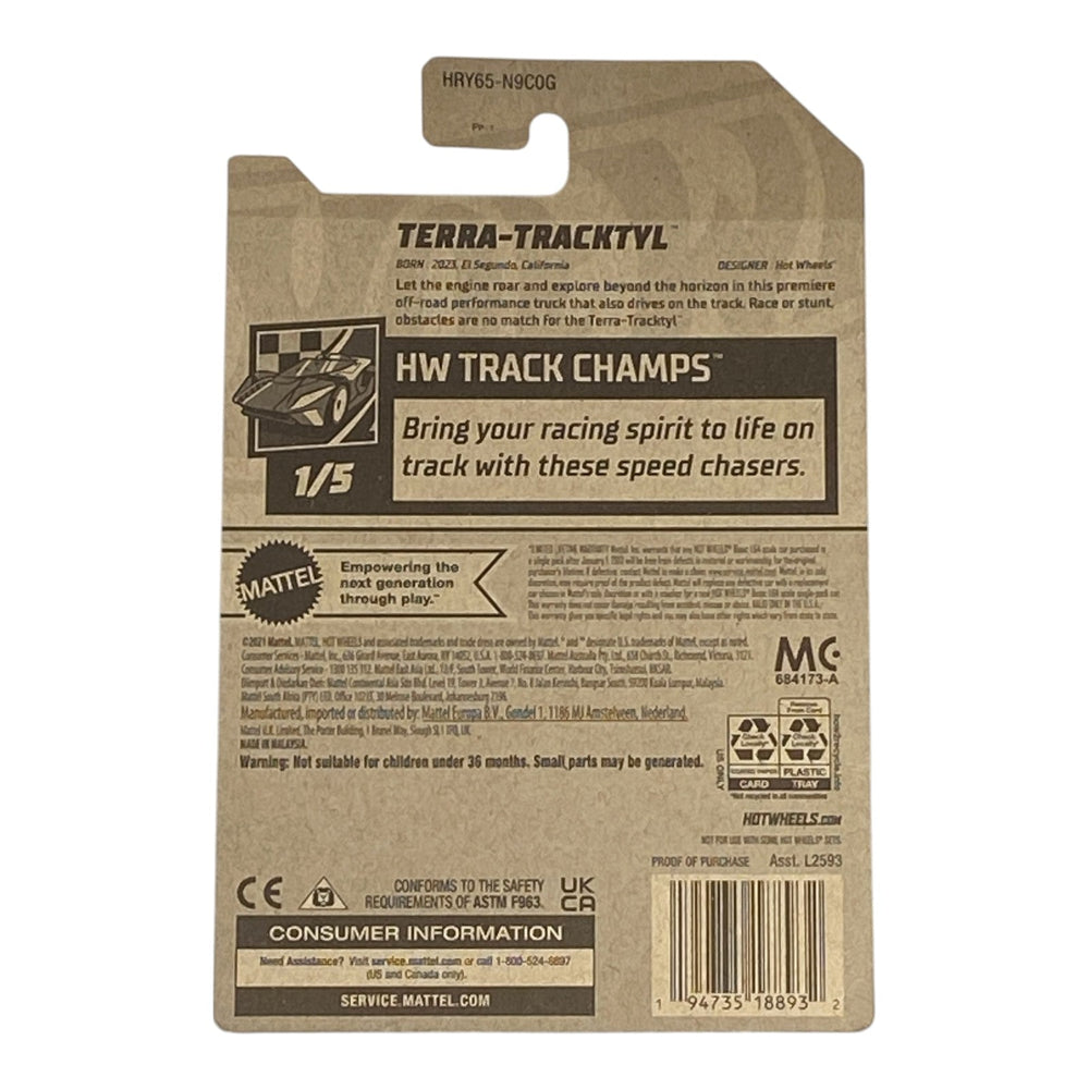 Hot Wheels Terra-Tracktyl (Black) - HW track Champs Series 1/5