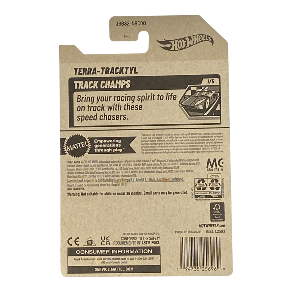 Hot Wheels Terra-Tracktyl (Gray) - HW Track Champs Series 1/5