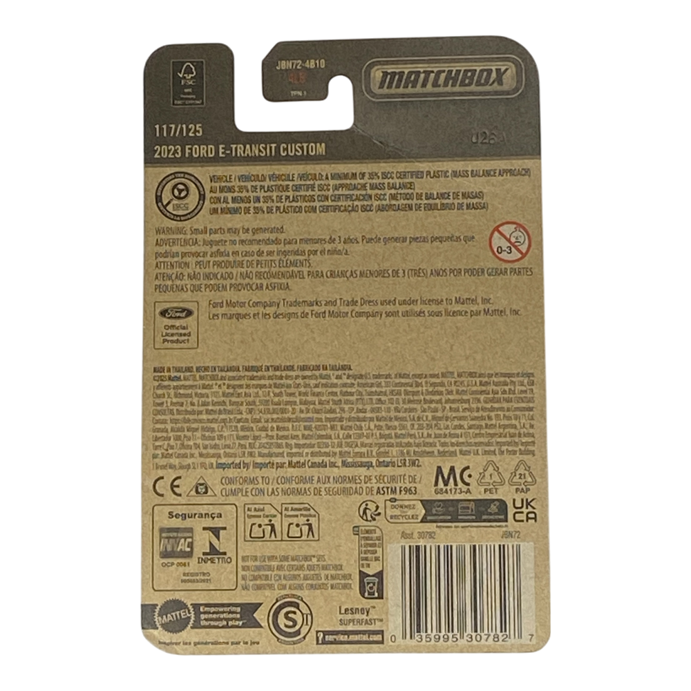 Collectors World Toys Matchbox 2023 Ford E-Transit Custom | 2025 Matchbox Series 117/125