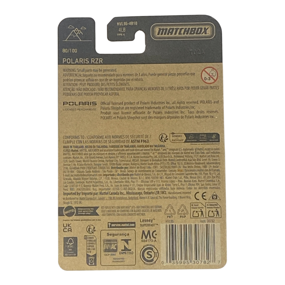 Collectors World Toys Matchbox Polaris RZR | Matchbox Series 80/100