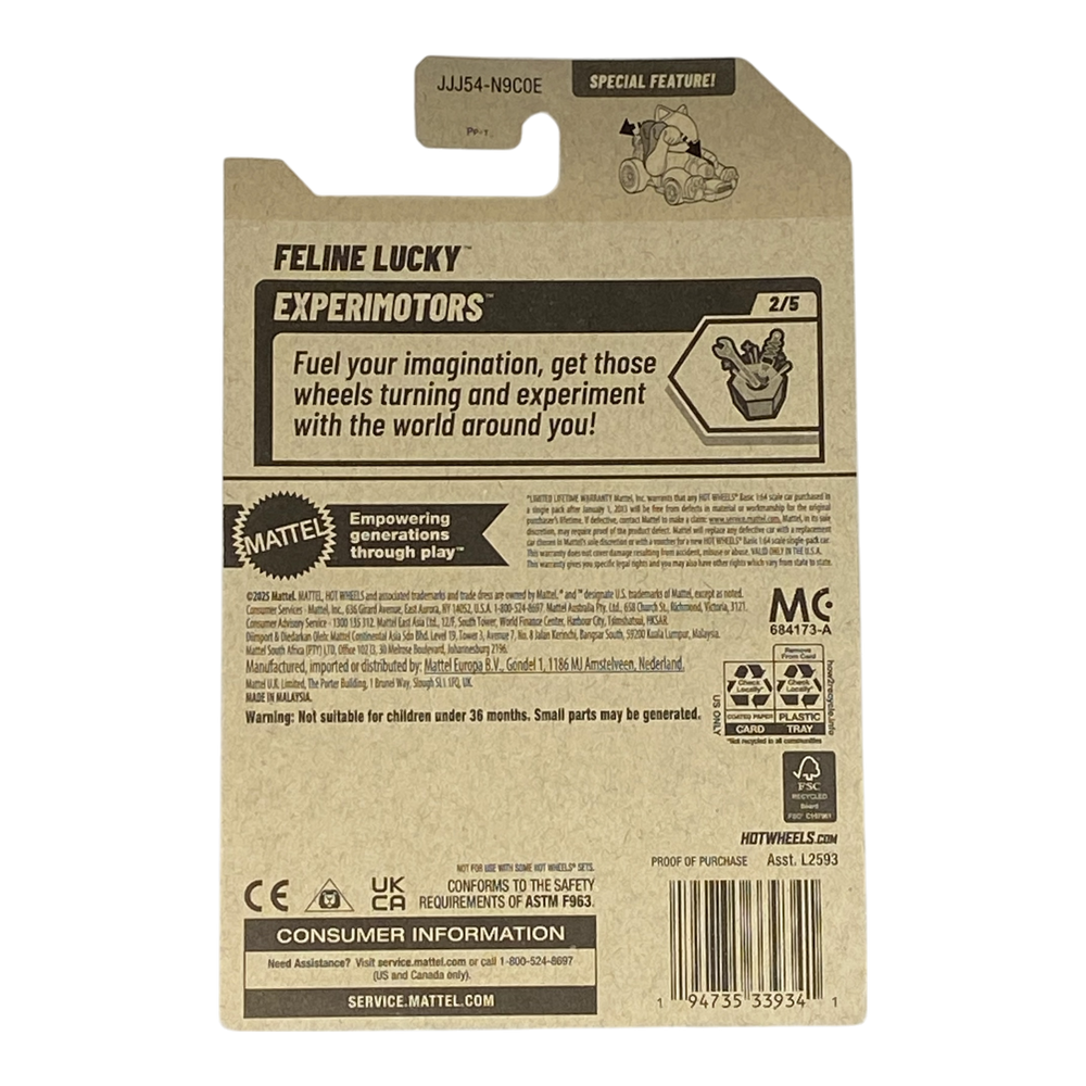 Collectors World Toys Hot Wheels Feline Lucky | Experimotors Series 2/5
