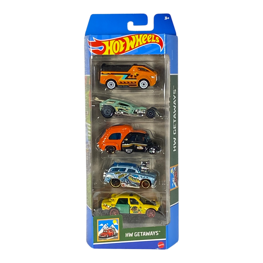Collectors World Toys Hot Wheels HW Getaways | 5 pack Edition