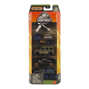 Collectors World Toys Matchbox Jurassic World Dinosaur Danger | 5 Pack Edition