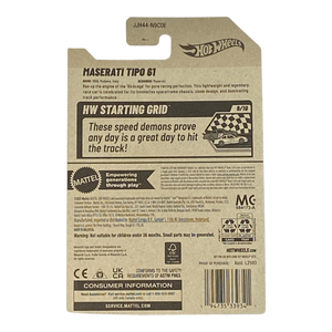 Collectors World Toys Hot Wheels Maserati Tipo 61 | Starting Grid Series 9/10