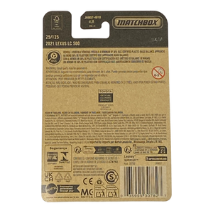 Collectors World Toys Matchbox 2021 Lexus LC 500 | 2026 Matchbox Series 25/125