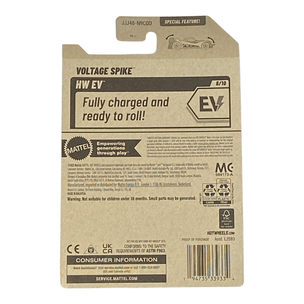 Collectors World Toys Hot Wheels Voltage Spike | EV Series 8/10