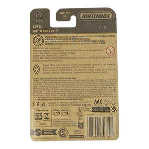 Collectors World Toys Matchbox 2022 Renault Twizy | 2026 Matchbox Series 33/125