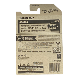 Black Hot Wheels 1966 Bat Boat | Batman Series 3/5