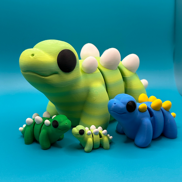Large-Scale Flexible Baby Stegosaurus | Big Dinosaur | Chubby Dino | Zou3d - Echo Six Hobbies