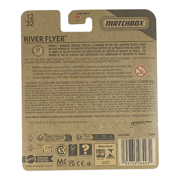 Collectors World Toys Matchbox River Flyer | Indiana Jones Special Edition
