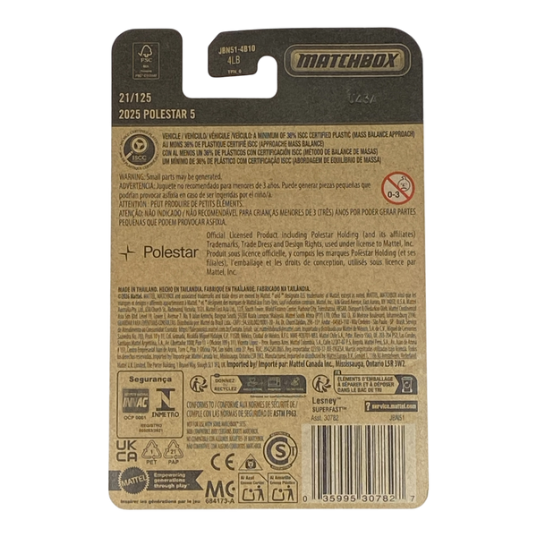 Matchbox 2025 Polestar 5