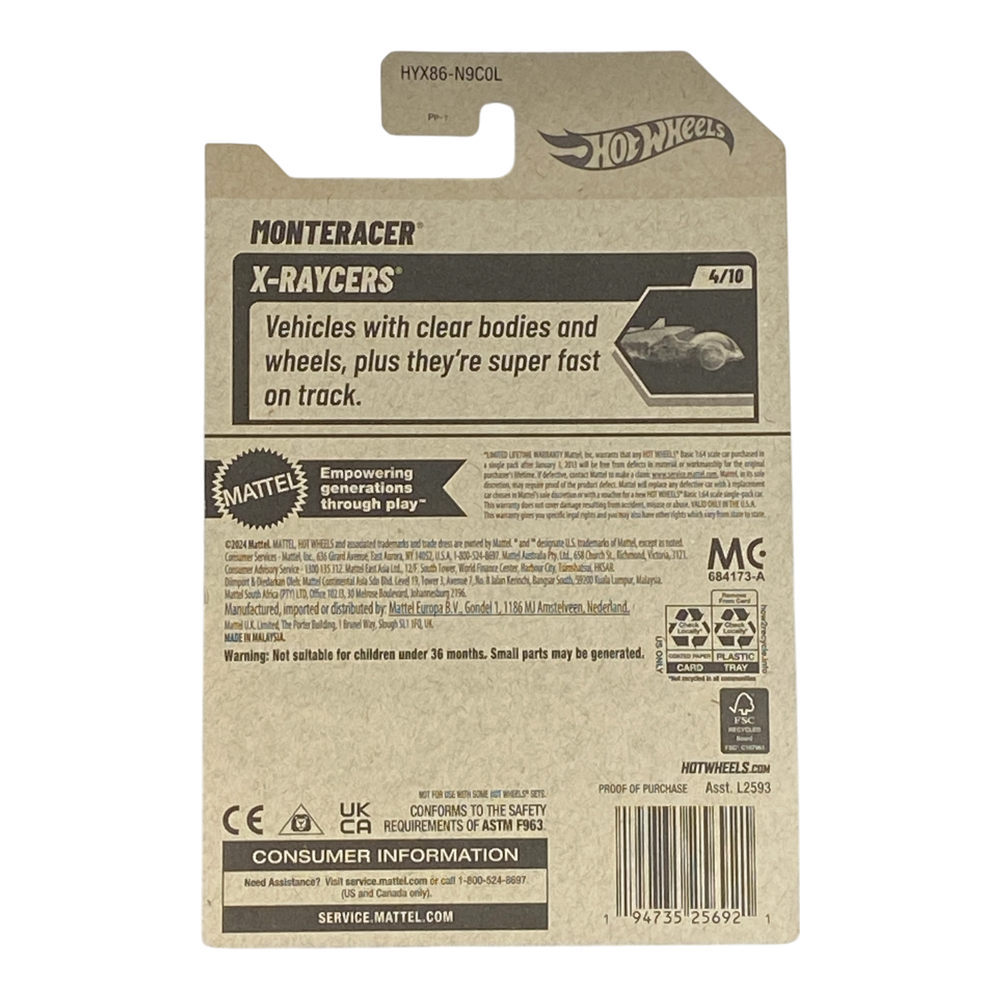 Collectors World Toys Hot Wheels Monteracer | X-Raycers Series 4/10