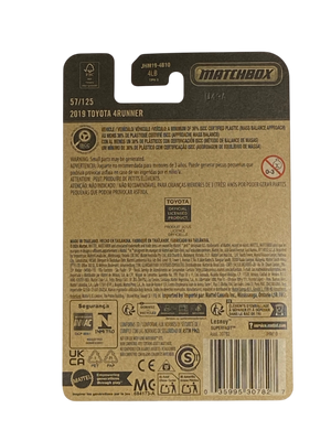 Matchbox 2019 Toyota 4Runner | 2026 Matchbox Series 57/125