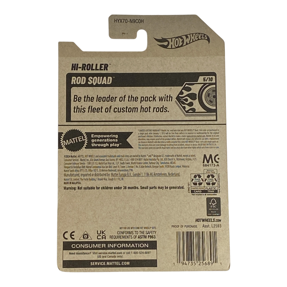 Collectors World Toys Hot Wheels Hi-Roller | Rod Squad Series 5/10