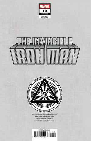 [Signed by Nathan Szerdy] INVINCIBLE IRON MAN #10 [FALL] UNKNOWN COMICS NATHAN SZERDY EXCLUSIVE VIRGIN VAR [IN STOCK]