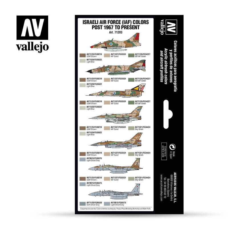 Little Shop of Magic Model Air Set: Israeli Air Force Colors Post 1967 to Present — Miniatures