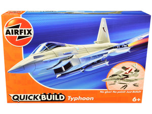 Airfix - Skill 1 Model Kit Eurofighter Typhoon Snap Together Painted Plastic Model Airplane Kit by Airfix Quickbuild