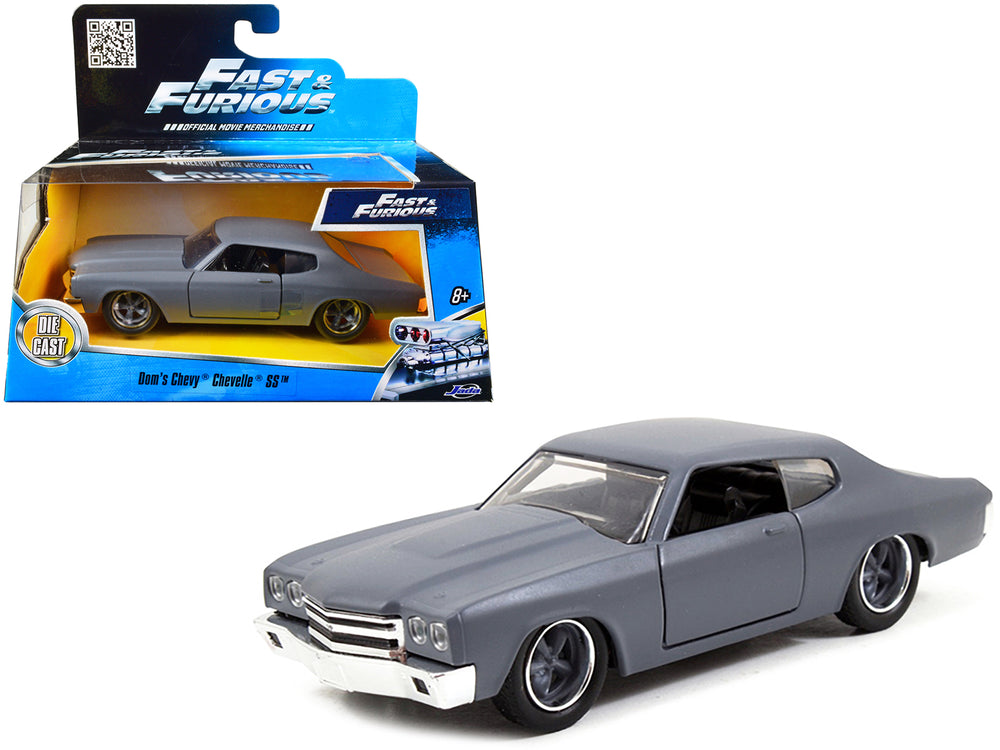 Dom's Chevrolet Chevelle SS Primer Grey "Fast & Furious" Movie 1/32 Diecast Model Car by Jada — physical