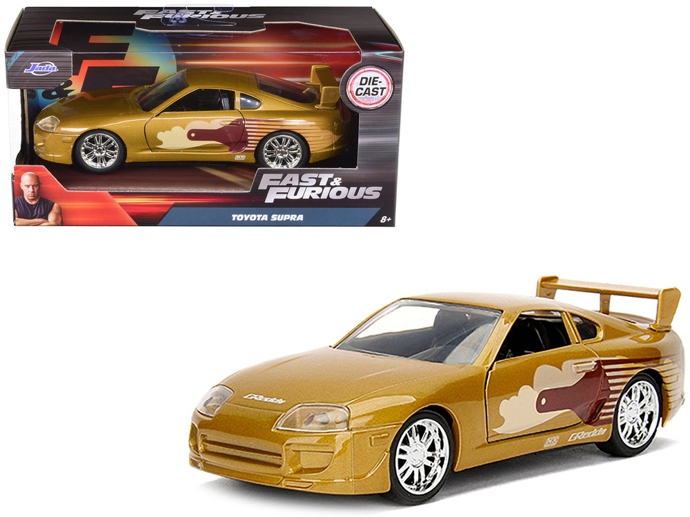 Slap Jack's Toyota Supra Gold "Fast & Furious" Movie 1/32 Diecast Model Car by Jada — physical