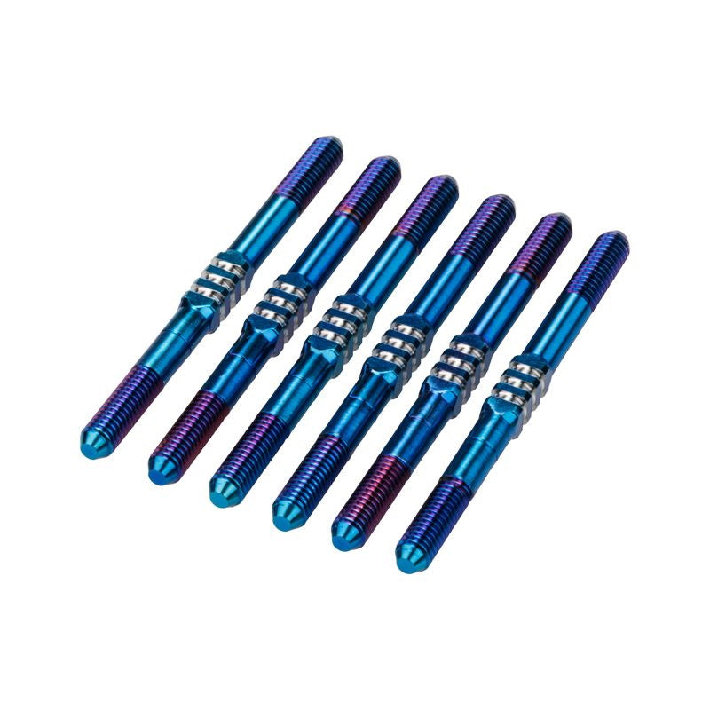 JConcepts JCO51361 RC10B7 3.5x48mm Fin Titanium Turnbuckle, Burnt Blue, 6pc