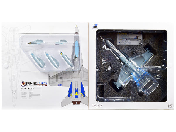 F/A-18C U.S. Navy Hornet Fighter Aircraft "VFA-82 Marauders" Limited Edition to 600 pieces Worldwide 1/72 Diecast Model by JC Wings
