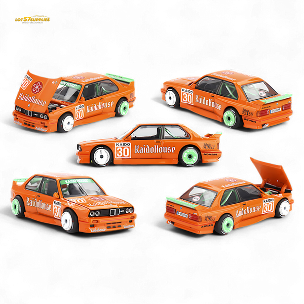 Mini GT x Kaido House BMW M3 E30 KaidoHaus Orange V1 1:64 KHMG177