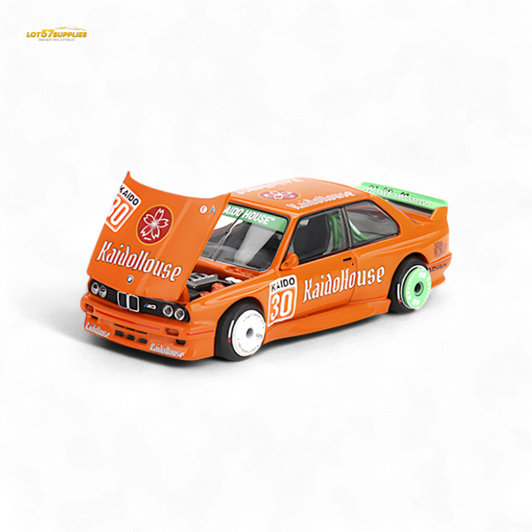 Mini GT x Kaido House BMW M3 E30 KaidoHaus Orange V1 1:64 KHMG177