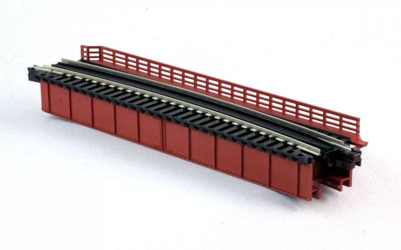 PowerHobby Kato 20470 USA N Scale Curve Deck Single Track Girder Bridge Red — N Tracks