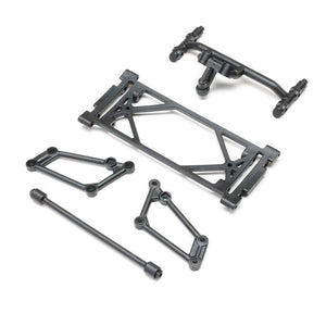 Losi LOS-2423 Front Wing Mount Set, Black: 22S Sprint