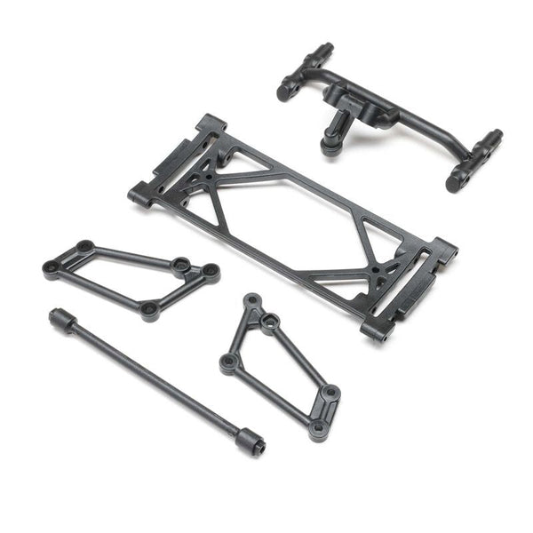 Losi LOS-2423 Front Wing Mount Set, Black: 22S Sprint